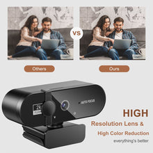Load image into Gallery viewer, Webcam 4k professional Web Camera 1080p Web Cam Full Hd For PC Usb Camera Streaming 2k Computer Autofocus Webcan With Microphone