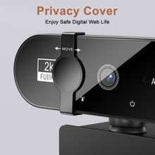 Load image into Gallery viewer, Webcam 4k professional Web Camera 1080p Web Cam Full Hd For PC Usb Camera Streaming 2k Computer Autofocus Webcan With Microphone