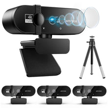 Load image into Gallery viewer, Webcam 4k professional Web Camera 1080p Web Cam Full Hd For PC Usb Camera Streaming 2k Computer Autofocus Webcan With Microphone