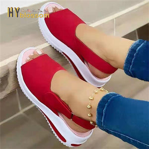 2022 Flat Heel Ladies Casual Sandal Summer fish mouth shoes Fashion Woman Beach Sandals Outdoor Non-Slip Female Sandals