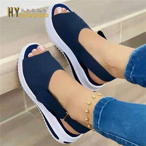 2022 Flat Heel Ladies Casual Sandal Summer fish mouth shoes Fashion Woman Beach Sandals Outdoor Non-Slip Female Sandals