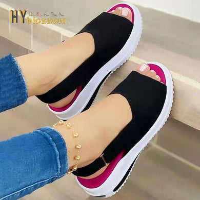 2022 Flat Heel Ladies Casual Sandal Summer fish mouth shoes Fashion Woman Beach Sandals Outdoor Non-Slip Female Sandals