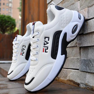2022 New Men&#39;s Casual Shoes Shock Absorption Cushion Shoes Campus Style Non-Slip Shoes Leather Stitching Men&#39;s Casual Shoes