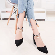 Load image into Gallery viewer, Women high heels thick with rough heels