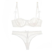 Load image into Gallery viewer, Women Lingerie Floral Lace Bra and thong set