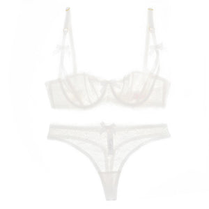 Women Lingerie Floral Lace Bra and thong set