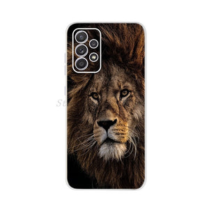 For Samsung Galaxy A52 Case 6.5" Silicon Soft TPU Back Phone Cover For Samsung A 52 Funda GalaxyA52 5G SM-A526B Case Cat Dreamer