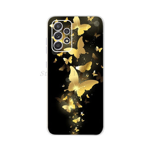 For Samsung Galaxy A52 Case 6.5" Silicon Soft TPU Back Phone Cover For Samsung A 52 Funda GalaxyA52 5G SM-A526B Case Cat Dreamer