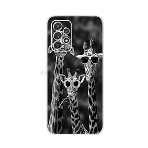For Samsung Galaxy A52 Case 6.5" Silicon Soft TPU Back Phone Cover For Samsung A 52 Funda GalaxyA52 5G SM-A526B Case Cat Dreamer