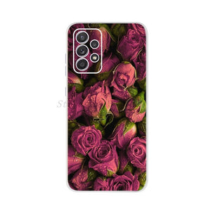 For Samsung Galaxy A52 Case 6.5" Silicon Soft TPU Back Phone Cover For Samsung A 52 Funda GalaxyA52 5G SM-A526B Case Cat Dreamer