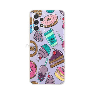 For Samsung Galaxy A52 Case 6.5" Silicon Soft TPU Back Phone Cover For Samsung A 52 Funda GalaxyA52 5G SM-A526B Case Cat Dreamer
