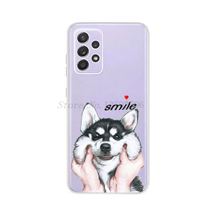 For Samsung Galaxy A52 Case 6.5" Silicon Soft TPU Back Phone Cover For Samsung A 52 Funda GalaxyA52 5G SM-A526B Case Cat Dreamer