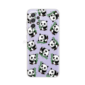 For Samsung Galaxy A52 Case 6.5" Silicon Soft TPU Back Phone Cover For Samsung A 52 Funda GalaxyA52 5G SM-A526B Case Cat Dreamer