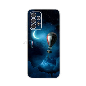 For Samsung Galaxy A52 Case 6.5" Silicon Soft TPU Back Phone Cover For Samsung A 52 Funda GalaxyA52 5G SM-A526B Case Cat Dreamer