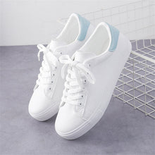 Load image into Gallery viewer, Fashion Shoes Women&#39;s Vulcanize Shoes Spring New Casual Classic Solid Color PU Leather Shoes Women Casual White Shoes Sneakers