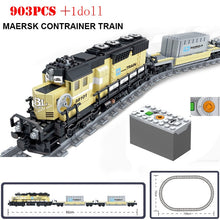 Load image into Gallery viewer, KAZI Electric building block Technical Train series railway track laying machine engineering educational assembling toy