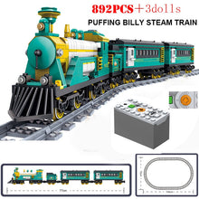 Load image into Gallery viewer, KAZI Electric building block Technical Train series railway track laying machine engineering educational assembling toy