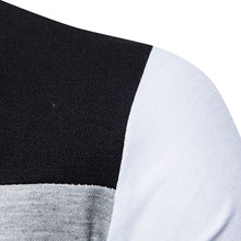 Load image into Gallery viewer, New Summer Men&#39;s Casual Slim Streetwear Fashion Patchwork Short-sleeved T-shirt Turn-down Collar Men&#39;s Polo Shirt Men&#39;s Clothing