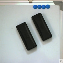 Load image into Gallery viewer, 2pcs/set Black Magnetic Attaching Soft Eraser, Dry Whiteboard Marker Wipe Cleaner