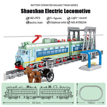 Load image into Gallery viewer, KAZI Electric building block Technical Train series railway track laying machine engineering educational assembling toy