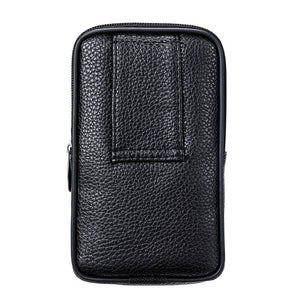 Universal Double Mobile Phone Bag for iPhone for Samsung for Huawei For Xiaomi Redmi For Meizu Case Waist Bag Belt Leather Pouch