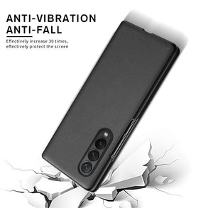 ZFold3 Case Leather Texture Protect Shell For Samsung Galaxy ZFold 3 Case Cover Sumsung Z Fold3 Fold 3 5G 2021 Shockproof Coque