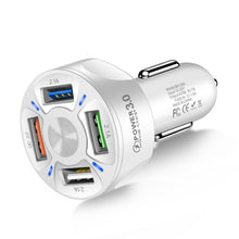 Load image into Gallery viewer, AIXXCO 3 Ports USB Car Charger Quick Charge 3.0 Fast Car Cigarette Lighter For Samsung Huawei Xiaomi iphone Car Charger QC 3.0