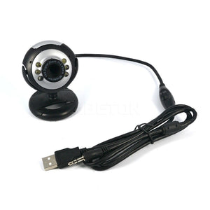 Mini USB 2.0 Webcam Camera Digital HD 30.0 Mega Pixels 6 LED Web Cam With Mic Microphone For Skype For MSN PC