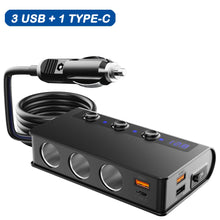 Load image into Gallery viewer, Extractme 180W Cigarette Lighter Splitter Quick Charge 3.0 Car Charger Adapter 12V/24V 4 Port USB Charging Socket For Phone IPad