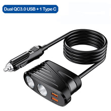 Load image into Gallery viewer, Extractme 180W Cigarette Lighter Splitter Quick Charge 3.0 Car Charger Adapter 12V/24V 4 Port USB Charging Socket For Phone IPad