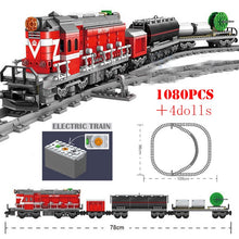 Load image into Gallery viewer, KAZI Electric building block Technical Train series railway track laying machine engineering educational assembling toy