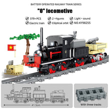 Load image into Gallery viewer, KAZI Electric building block Technical Train series railway track laying machine engineering educational assembling toy