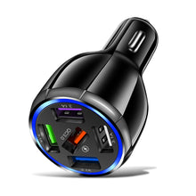 Load image into Gallery viewer, AIXXCO 3 Ports USB Car Charger Quick Charge 3.0 Fast Car Cigarette Lighter For Samsung Huawei Xiaomi iphone Car Charger QC 3.0