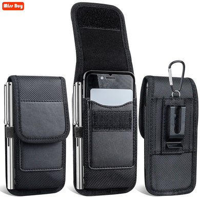 Phone Bag For Samsung galaxy Note 20 Plus Ultra Note 10 Lite Note 9 8 7 5 4 3  Case Belt Clip Holster Oxford cloth Card Pouch