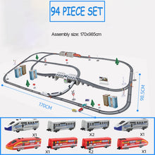 Load image into Gallery viewer, Car Model Toys Children&#39;s High Speed Railway Train With Track Boy DIY Assemble Electric Rail Train Set Harmony Christmas Gift