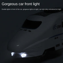 Load image into Gallery viewer, Simulation Harmony Railcar Kids Electric Train High-speed Railway Toys 1:8 Rail Track Car Model Sound Light Train Children&#39;s Toy