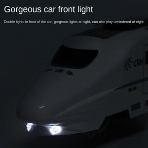 Simulation Harmony Railcar Kids Electric Train High-speed Railway Toys 1:8 Rail Track Car Model Sound Light Train Children&#39;s Toy