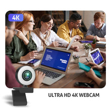 Load image into Gallery viewer, Taida 1080P 2K 4K HD Webcam with Ring Fill Light Laptop PC Computer Live Broadcast Camera Video Web Camera Microphone Web Cam