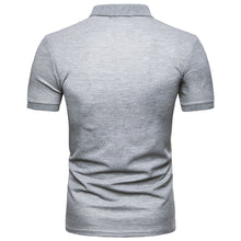 Load image into Gallery viewer, New Summer Men&#39;s Casual Slim Streetwear Fashion Patchwork Short-sleeved T-shirt Turn-down Collar Men&#39;s Polo Shirt Men&#39;s Clothing