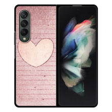 Load image into Gallery viewer, Luxury Case for Samsung Z Fold3 5G Phone Cover for Galaxy ZFold 3 Black Hard  Funda For Z Fold 3 Capa Rose Glitter Pink