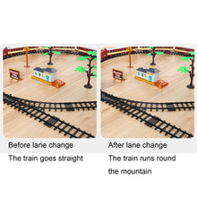 Load image into Gallery viewer, Lights And Sounds Christmas Train Set Railway Tracks Toys Xmas Train Gift Electric Railway Train Set w/ Locomotive Engine Cars