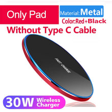 Load image into Gallery viewer, 30W Qi Wireless Charger For iPhone 13 12 11 Pro Xs Max Mini X Xr Induction Fast Wireless Charging Pad For Samsung s8 s9 s10 note