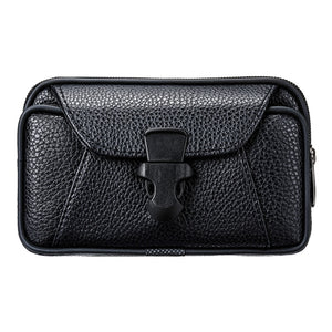 Universal Double Mobile Phone Bag for iPhone for Samsung for Huawei For Xiaomi Redmi For Meizu Case Waist Bag Belt Leather Pouch