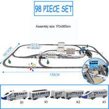 Load image into Gallery viewer, Car Model Toys Children&#39;s High Speed Railway Train With Track Boy DIY Assemble Electric Rail Train Set Harmony Christmas Gift