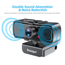 Load image into Gallery viewer, Essager C3 1080P Webcam 2K Full HD Web Camera For PC Computer Laptop USB Web Cam With Microphone Autofocus WebCamera For Youtube