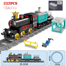 Load image into Gallery viewer, KAZI Electric building block Technical Train series railway track laying machine engineering educational assembling toy