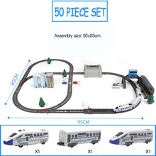 Load image into Gallery viewer, Car Model Toys Children&#39;s High Speed Railway Train With Track Boy DIY Assemble Electric Rail Train Set Harmony Christmas Gift