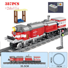 Load image into Gallery viewer, KAZI Electric building block Technical Train series railway track laying machine engineering educational assembling toy