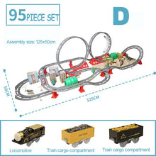 Load image into Gallery viewer, Children&#39;s High-speed Railway Harmony Small Train Track Interactive Toy Retro Steam Train Large Electric Track Model kids Gift