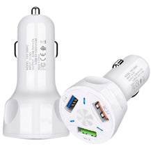 Load image into Gallery viewer, AIXXCO 3 Ports USB Car Charger Quick Charge 3.0 Fast Car Cigarette Lighter For Samsung Huawei Xiaomi iphone Car Charger QC 3.0